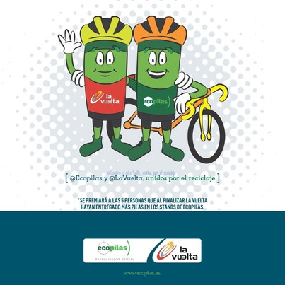 Ecopilas y la Vuelta a España promoverán el reciclaje de pilas por tercera edición