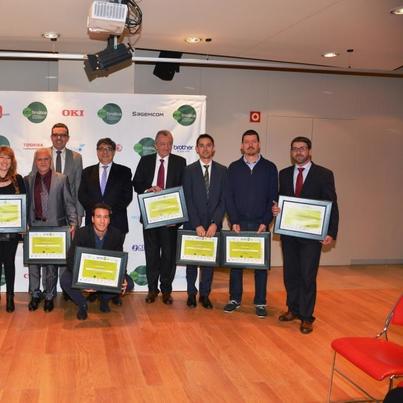 Galardonados en los I Premios ECO Cataluña, promovidos por la fundación medioambiental Ecofimática