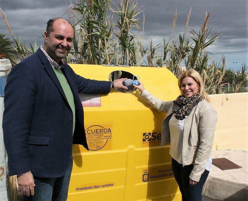 Granadilla de Abona registra un aumento del 66,26% en la recogida selectiva de envases
