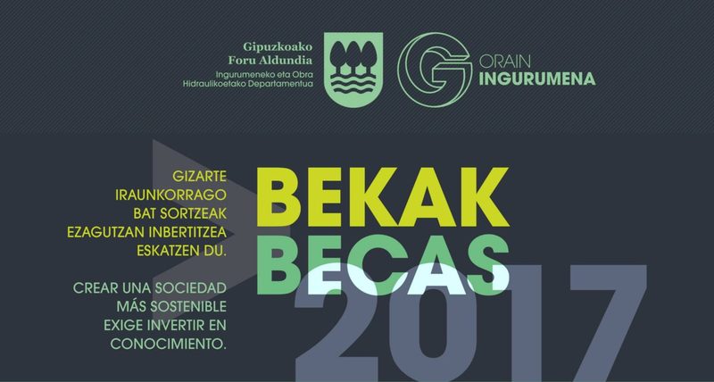 La Diputación de Gipuzkoa destina 120.000 euros en becas de investigación medioambiental y sostenibilidad