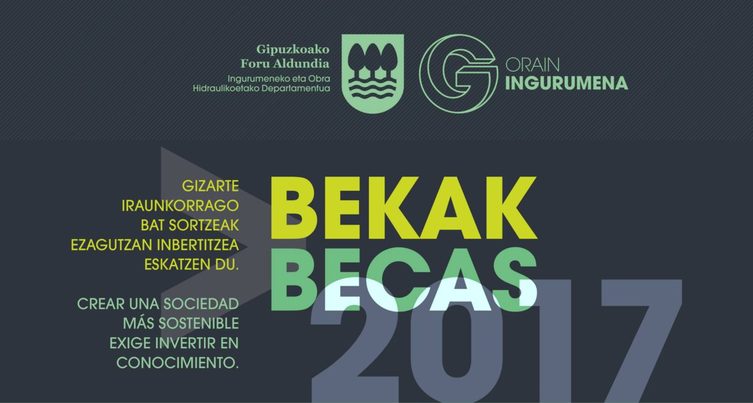 La Diputación de Gipuzkoa destina 120.000 euros en becas de investigación medioambiental y sostenibilidad