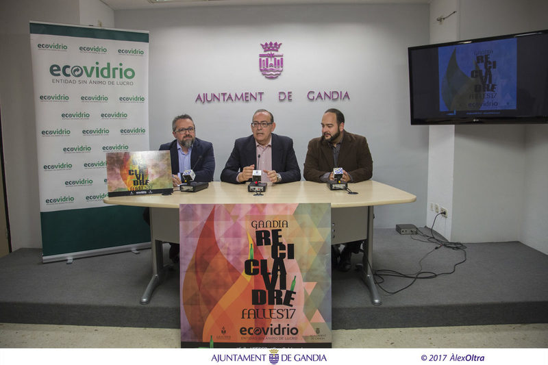 Gandía fomentará el reciclaje de vidrio en las Fallas