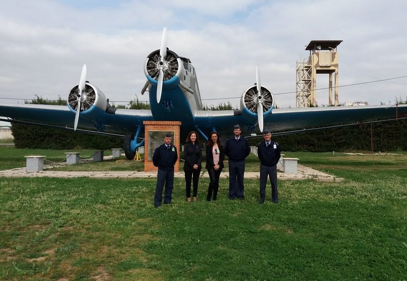 La directora general de Calidad y Evaluación Ambiental visita la base aérea de Alcantarilla