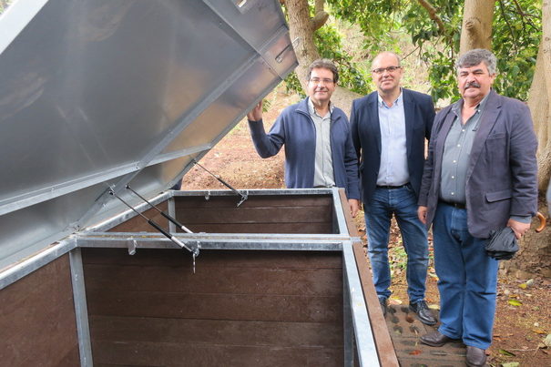 El Cabildo de La Palma inaugura el primer punto de compostaje comunitario de Canarias