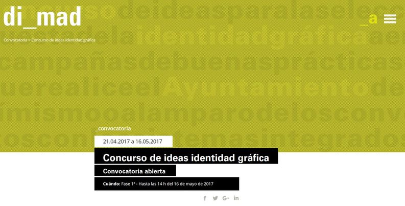 Concurso para diseñar la identidad gráfica de las campañas de reciclaje de Madrid