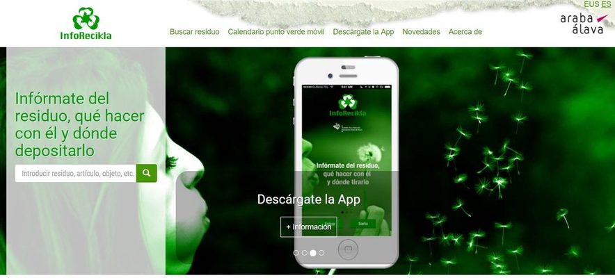 La Diputación de Álava presenta una aplicación para ayudar al reciclaje