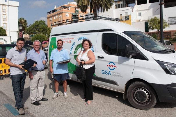 Entra en funcionamiento un punto limpio móvil para la recogida de residuos domésticos especiales en Marbella