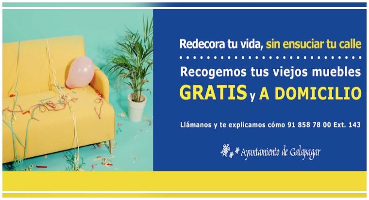 Galapagar inicia una campaña de concienciación sobre la recogida de residuos voluminosos