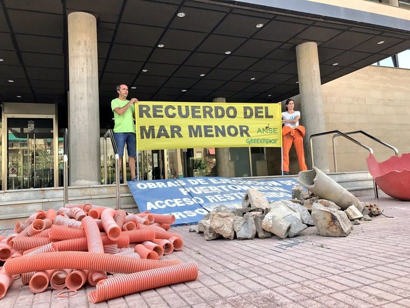 Ecologistas denuncian la contaminación del Mar Menor