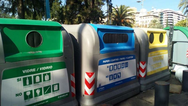 La producción de residuos crece un 12% y la recogida selectiva llega al 20% en junio en Palma