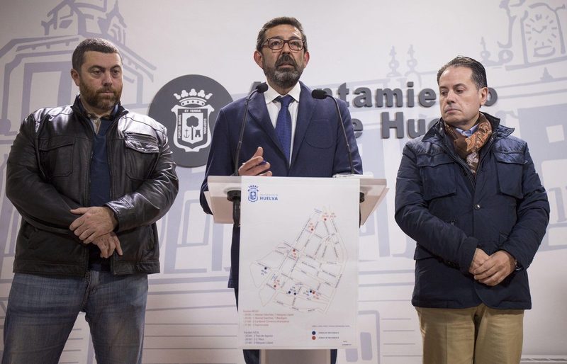 Huelva retirará durante el día los contenedores del Casco Histórico