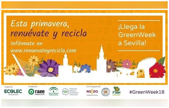 Ecolec celebra la II GreenWeek en varias ciudades andaluzas para concienciar sobre el reciclaje de aparatos eléctricos