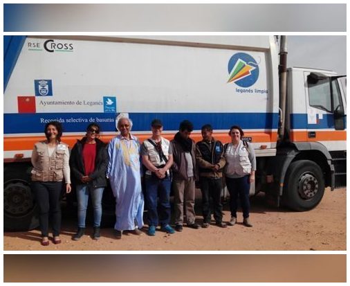 Leganés dona un camión de recogida de basura a campos de refugiados en el Sáhara