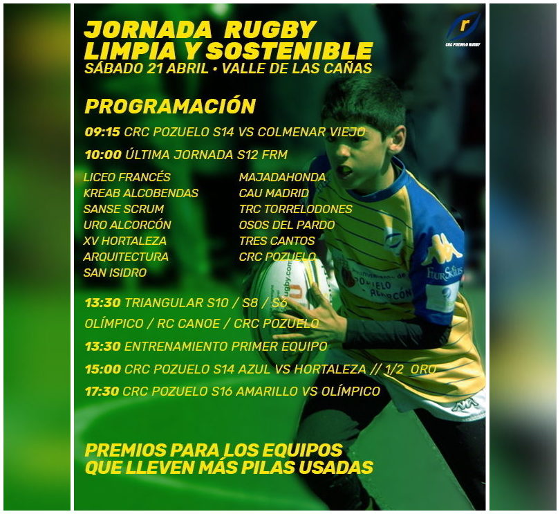 Primera Jornada de Rugby Limpio y Sostenible: una apuesta por el reciclaje a través del deporte
