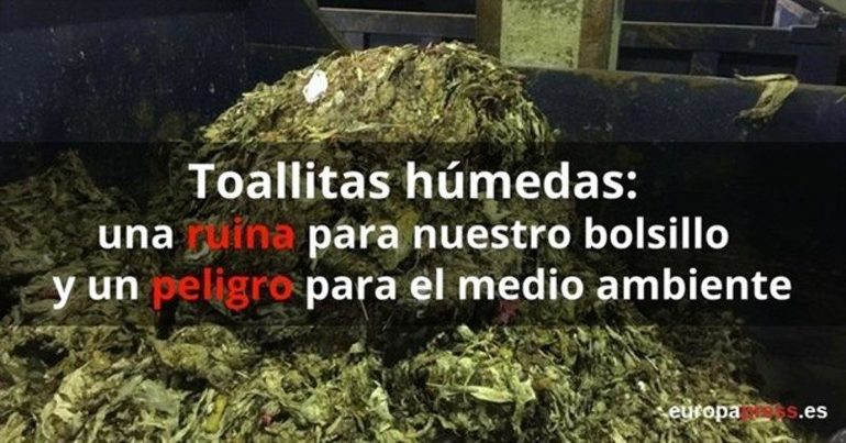 La Asociación Española de Aguas y Saneamiento, coautora de una guía internacional contra las toallitas húmedas