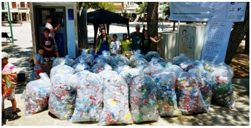 Una prueba piloto en Ciutadella (Menorca) evita que 13.000 envases acaben en el mar