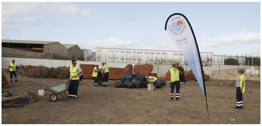 Retirados más de 23.500 kilos de residuos a través de un programa de empleo en Arrecife (Lanzarote)