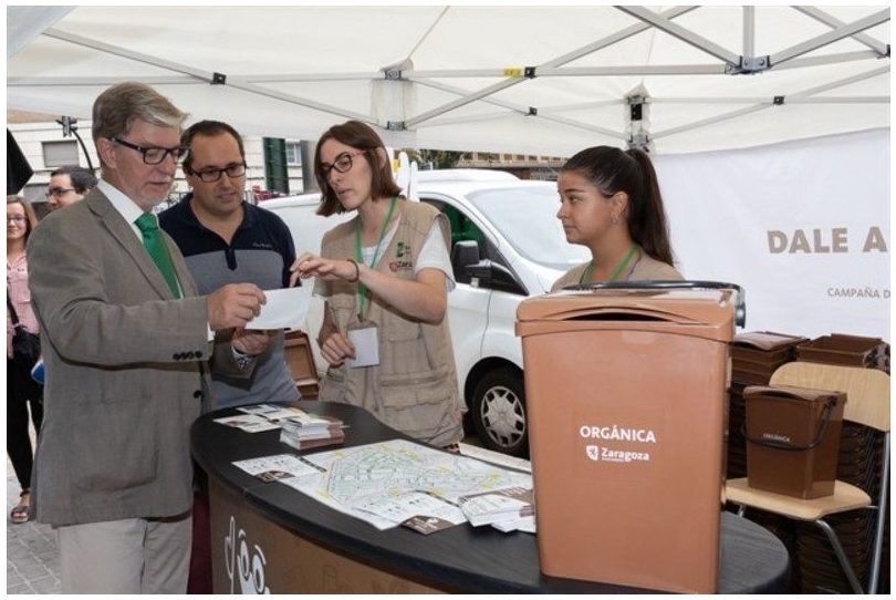 Buena acogida de la segunda fase de la prueba piloto de recogida de materia orgánica en Zaragoza