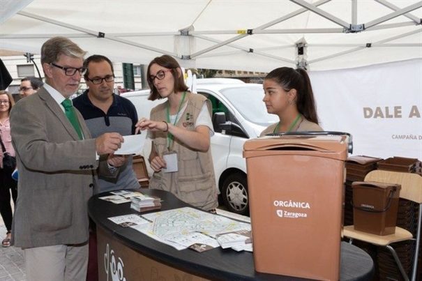 Buena acogida de la segunda fase de la prueba piloto de recogida de materia orgánica en Zaragoza