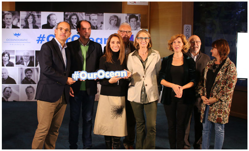 Personalidades del la cultura, el deporte y la ciencia se unen al Oceanogràfic de Valencia para luchar contra las islas de plástico en el mar