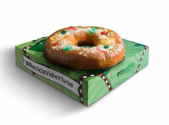 Ecovidrio premia el reciclaje con roscones de Reyes en Barcelona