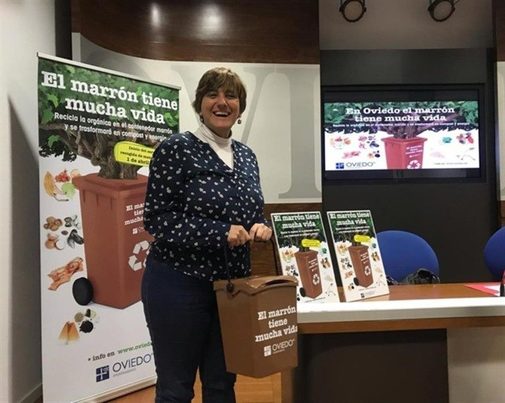 La llegada del contenedor marrón no repercutirá en la tasa pública de basuras en Oviedo