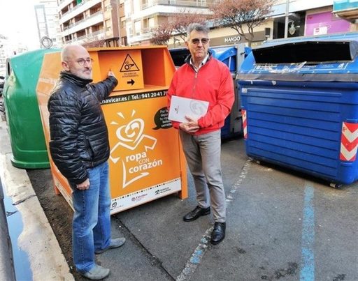 Logroño suma 9 nuevos contenedores de ropa usada para llegar a recoger el 50% de residuos textiles en 2019