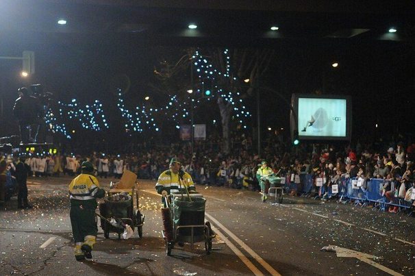 Recogidos 27.500 kilos de basura tras la Cabalgata de Reyes en Madrid