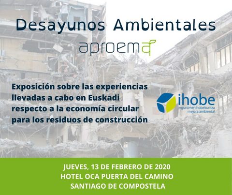 APROEMA inaugura una ronda de Desayunos Ambientales el 13 de febrero en Santiago de Compostela