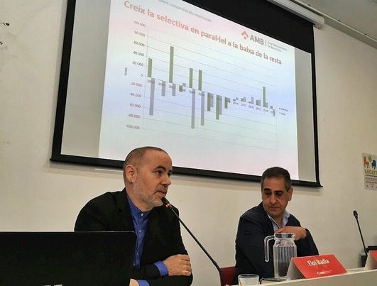 El área metropolitana de Barcelona alcanza el máximo histórico en su tasa de reciclaje, cercana al 40%