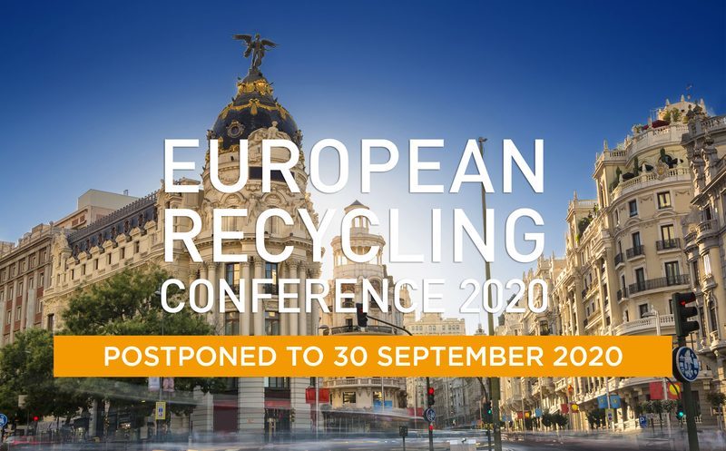 European Recycling Conference 2020 se pospone al 30 de septiembre