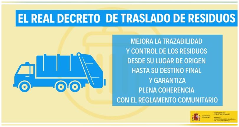 Aprobado un Real Decreto que mejora la trazabilidad y el control de los traslados de residuos