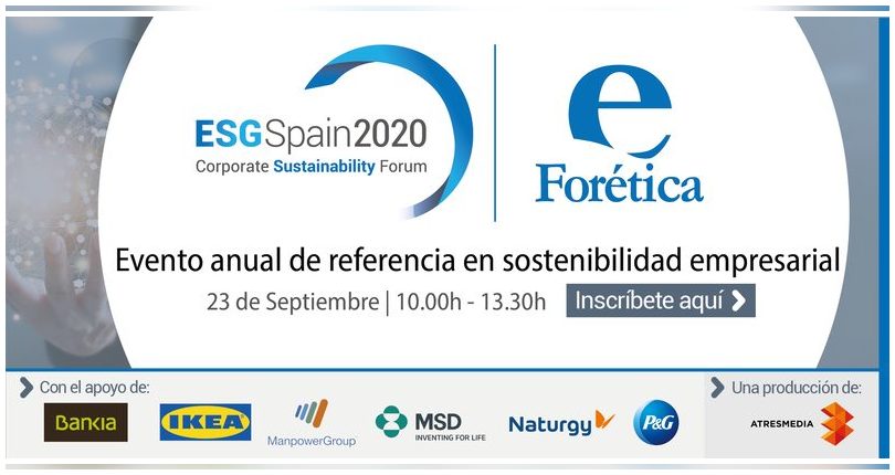 ESG Spain 2020: Corporate Sustainability Forum (23 de septiembre)