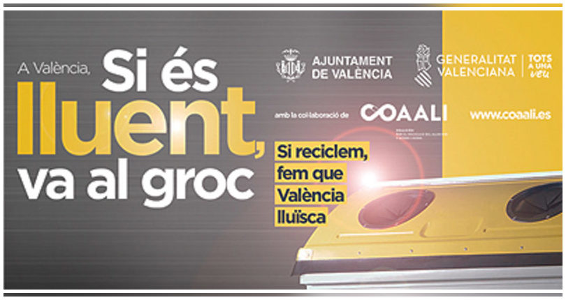 Valencia: Más de 160.000 kilos de aluminio y acero ligero recogidos en la campaña "Si és lluent va al groc"