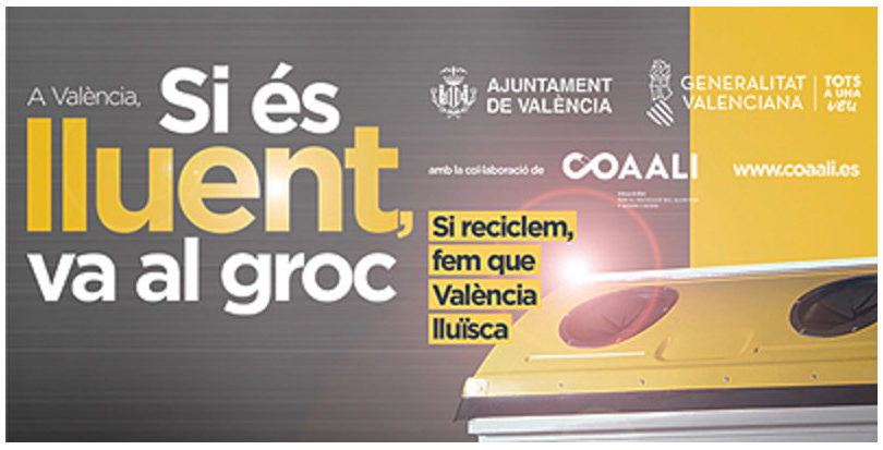 Valencia: Más de 160.000 kilos de aluminio y acero ligero recogidos en la campaña "Si és lluent va al groc"