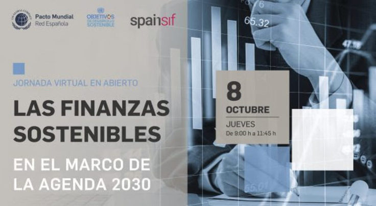 Jornada virtual "Las finanzas sostenibles en el marco de la Agenda 2030" (8 octubre)