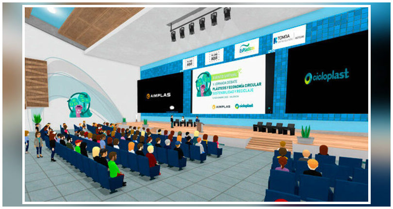 La la V jornada "Plásticos y economía circular" (12 noviembre) tendrá un innovador formato 3D de realidad virtual 