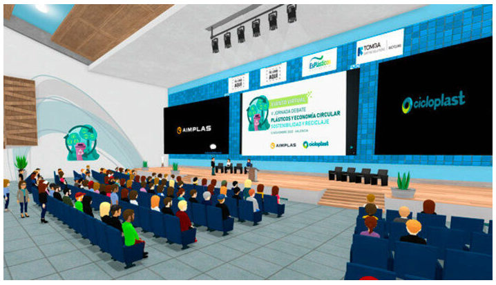 La la V jornada "Plásticos y economía circular" (12 noviembre) tendrá un innovador formato 3D de realidad virtual 