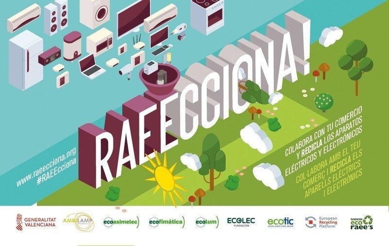 Valencia: En marcha de nuevo la campaña "RAECCIONA" para el reciclaje de aparatos electrónicos  