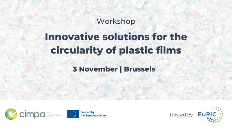 Taller de CIMPA sobre la circularidad de los plásticos (Bruselas, 3 noviembre)