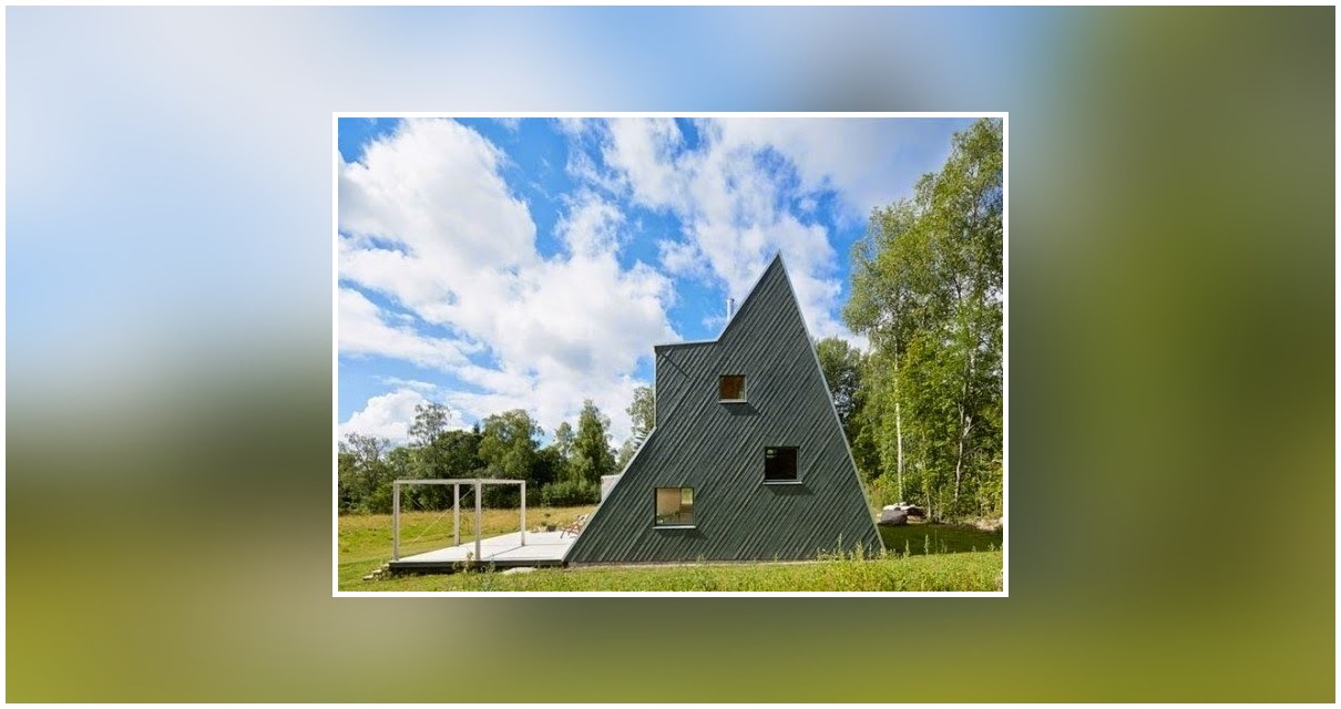 Casa construida con materiales reciclados